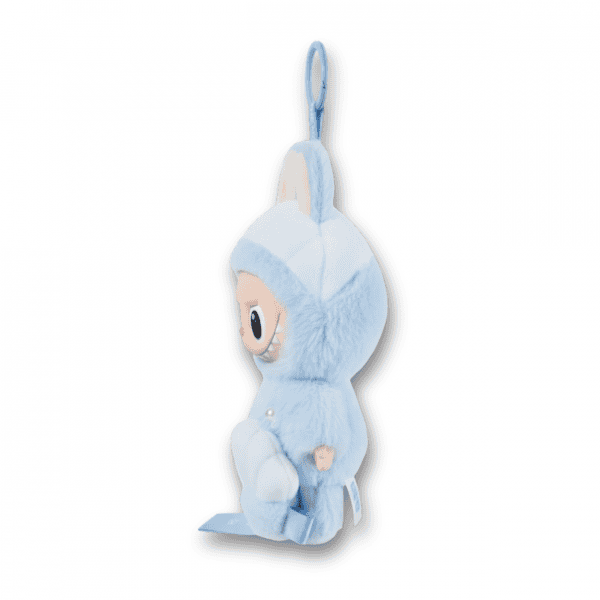 3-4 view Labubu Hide and Seek Keychain