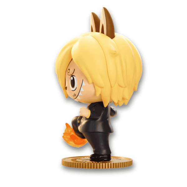3-4 view Labubu x One Piece Sanji Figure