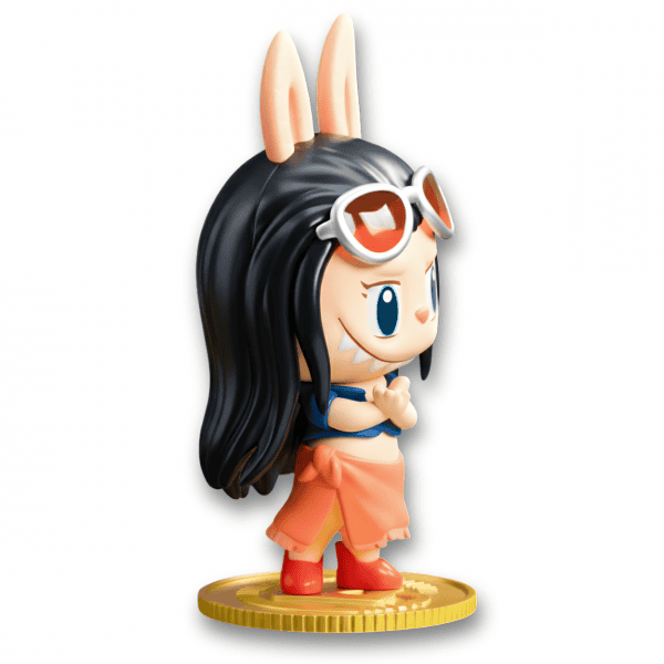 3-4 view Labubu x One Piece _ Nico Robin Figure