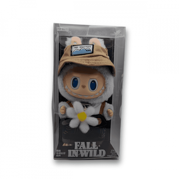 Labubu Fall in Wild Keychain and box