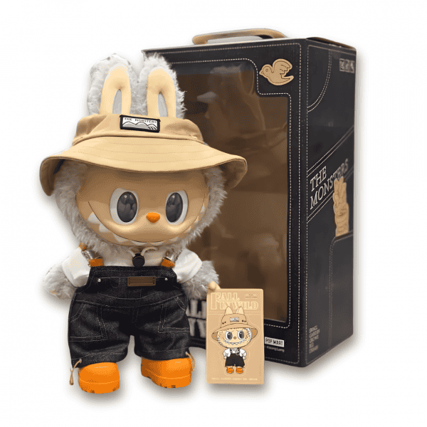 Labubu Fall in Wild Plush Doll giant and box