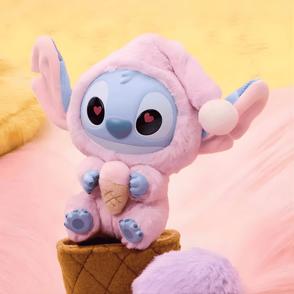 Labubu Stitch Strawberry Cone