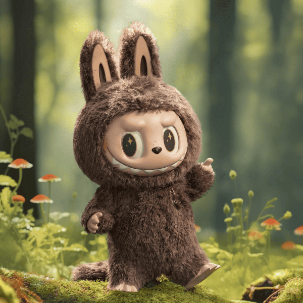 Labubu Zimomo Big Original Plush in action