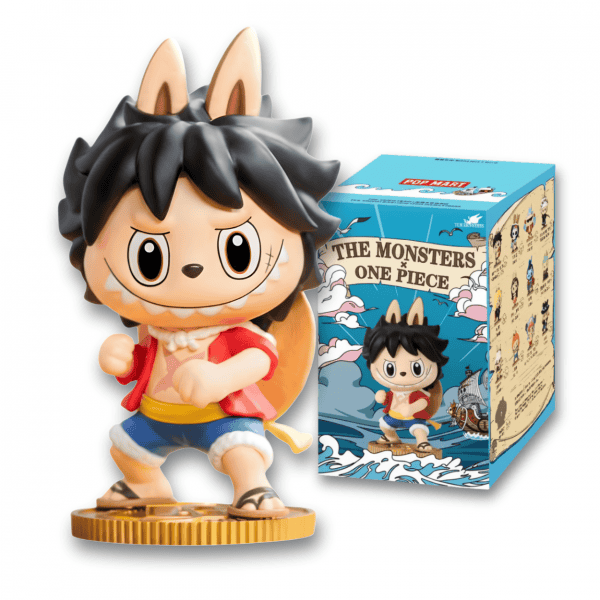 Labubu x One Piece Monkey D. Luffy Figure and box