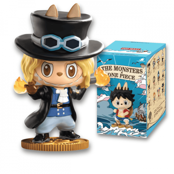 Labubu x One Piece Sabo Figure and box