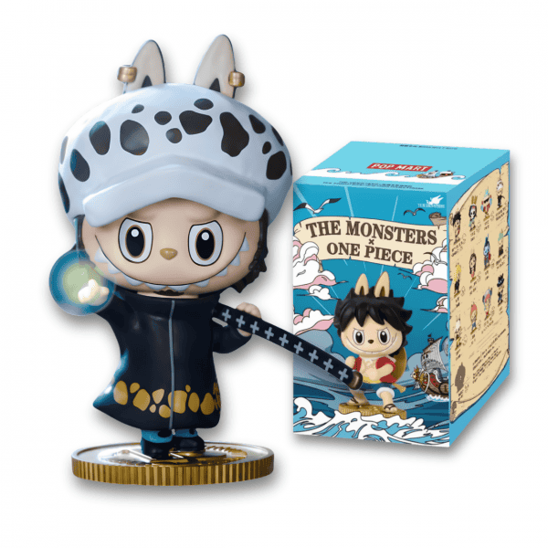 Labubu x One Piece Trafalgar Law Figure and box