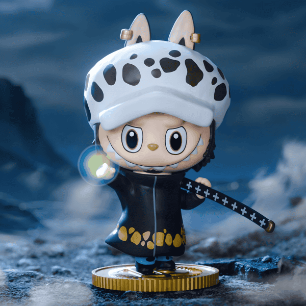 Labubu x One Piece Trafalgar Law Figure in action