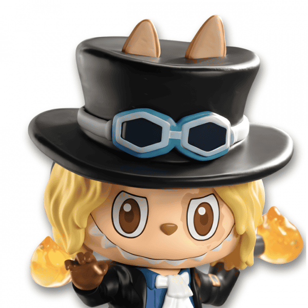 zoom face Labubu x One Piece Sabo Figure