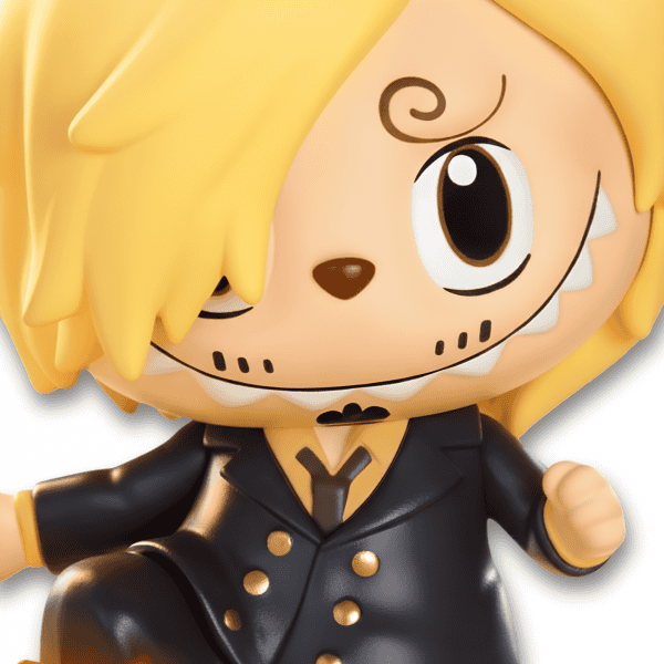 zoom face Labubu x One Piece Sanji Figure