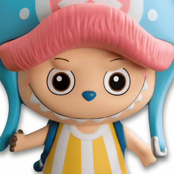 zoom face Labubu x One Piece Chopper Figure
