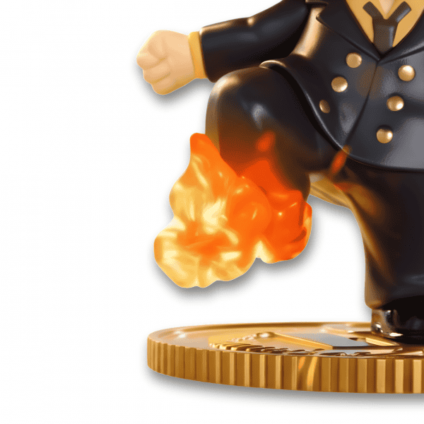 zoom fire foot Labubu x One Piece Sanji Figure