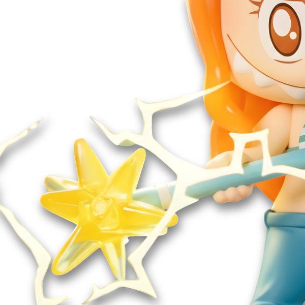 zoom stick Labubu x One Piece Nami Figure